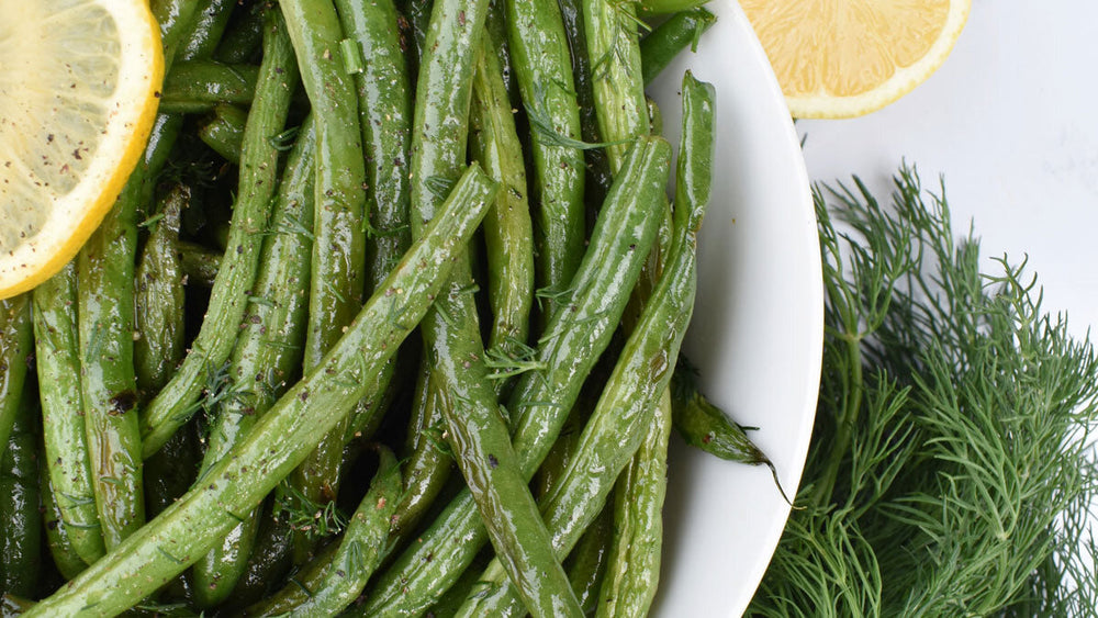 Low FODMAP Lemon Dill Roasted Green Beans