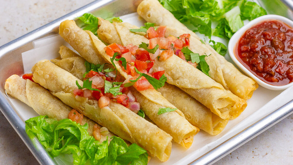 Easy Baked Chicken Flautas (Low FODMAP)