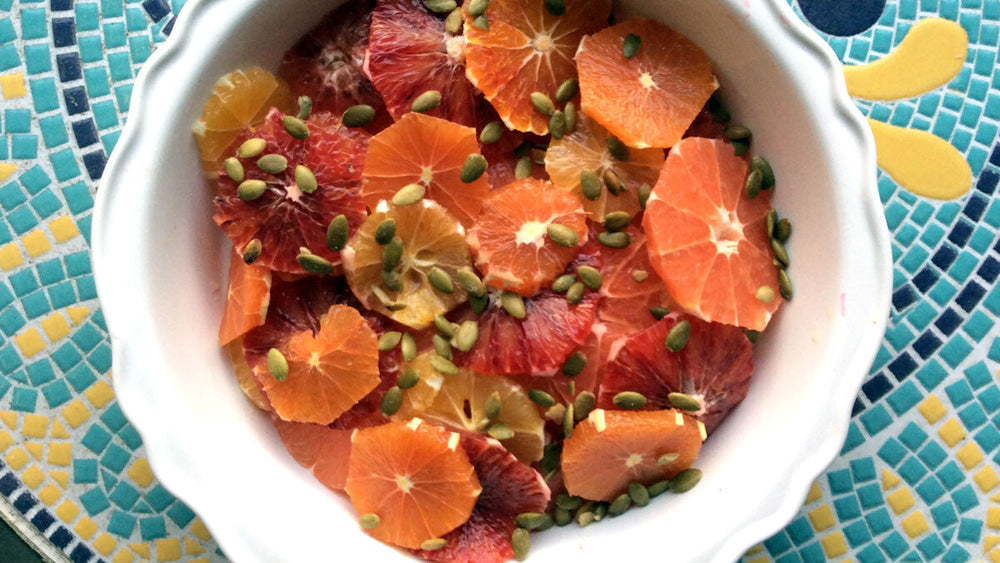 Colorful Low FODMAP Citrus Salad with Toasted Pepitas