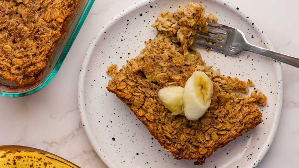 Banana Bread Baked Oatmeal