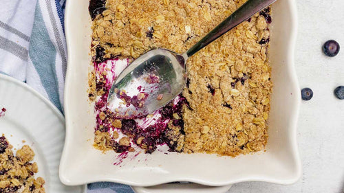 Low FODMAP Blueberry Crisp