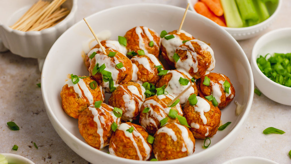 Low FODMAP Buffalo Turkey Meatballs