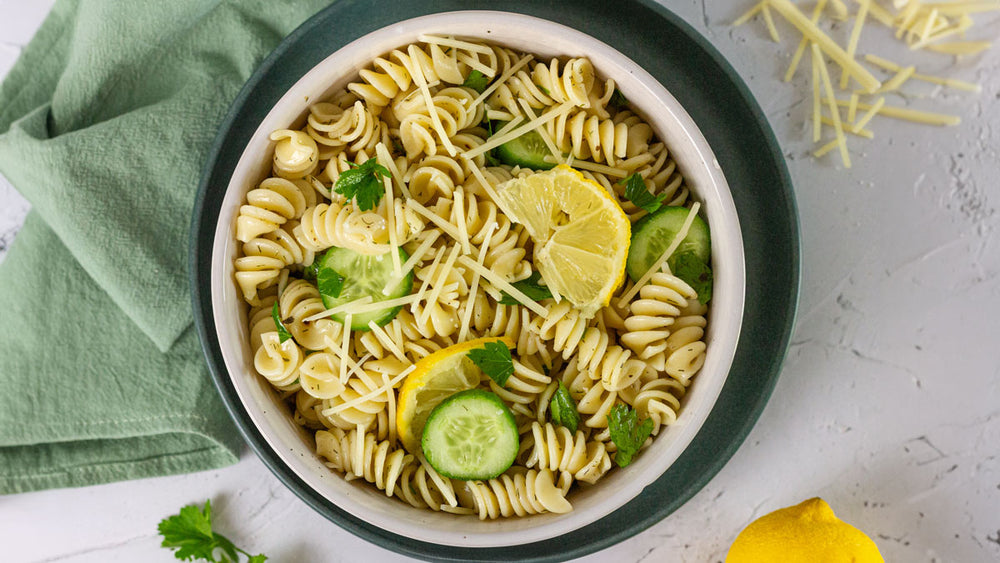 Low FODMAP Lemon Herb Pasta Salad