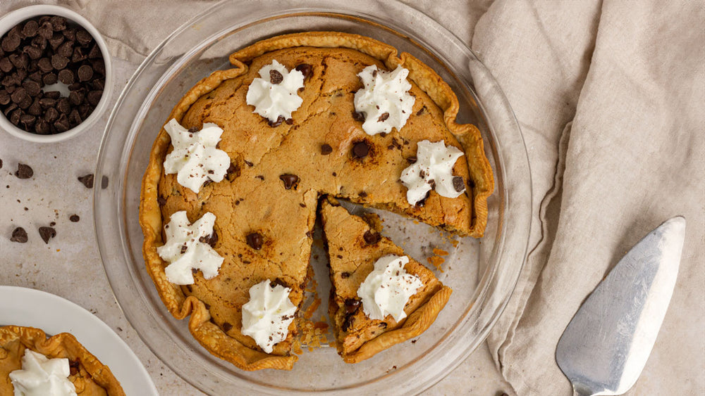 Low FODMAP Peanut Butter Chocolate Chip Pie