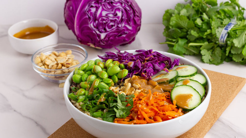 Low FODMAP Asian Quinoa Bowls