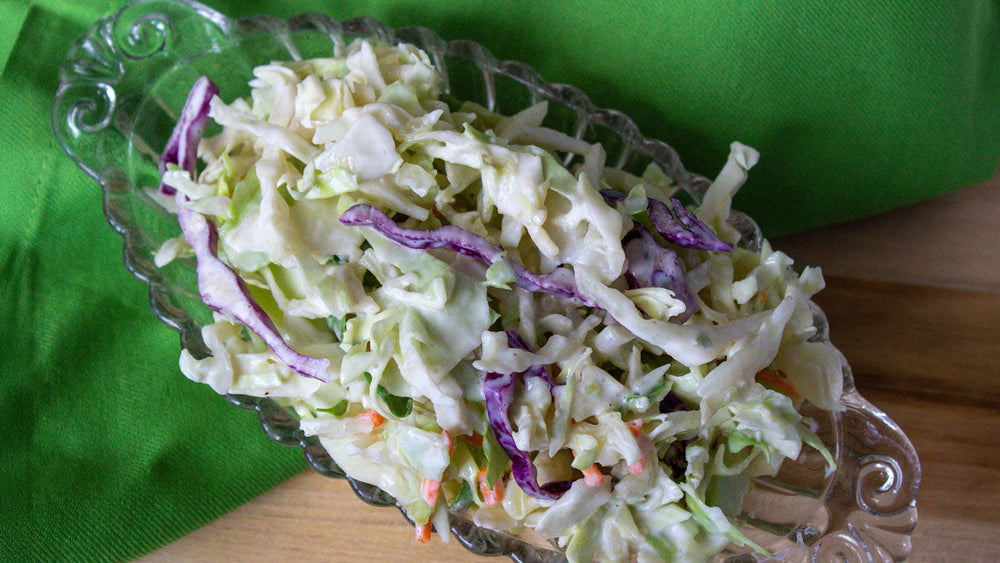 Peach Low-Fat Coleslaw: A Refreshing, Gut-Friendly Twist