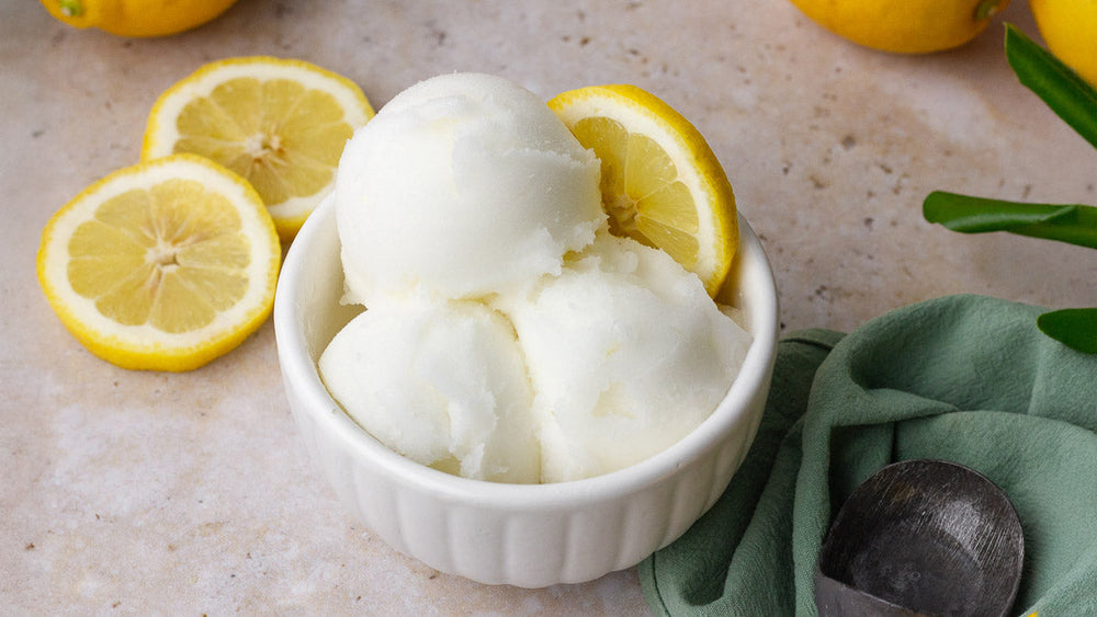Homemade Lemon Sorbet (Low FODMAP + Dairy-Free)