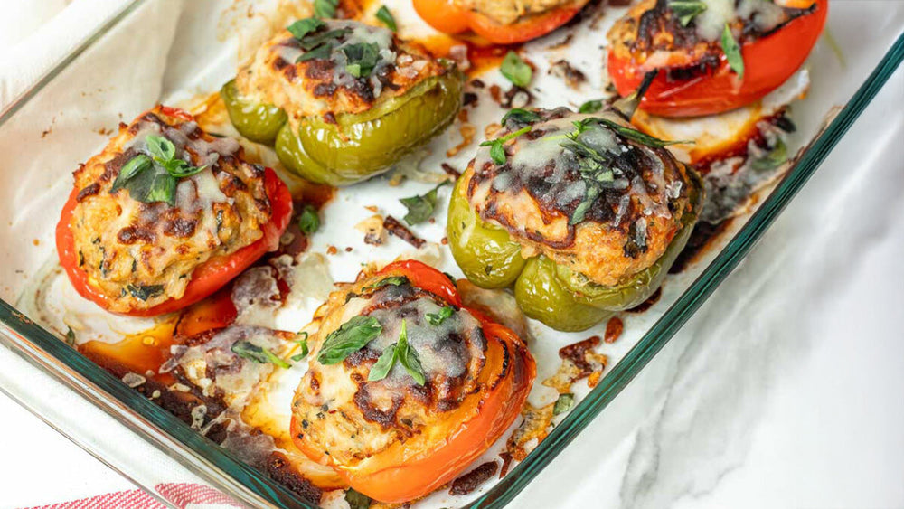 GERD-Friendly Turkey and Rice Stuffed Peppers (No Tomato)