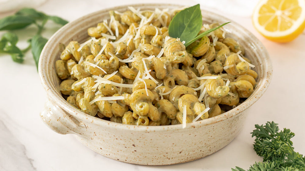 GERD-Friendly Creamy Avocado Pasta with Herbs