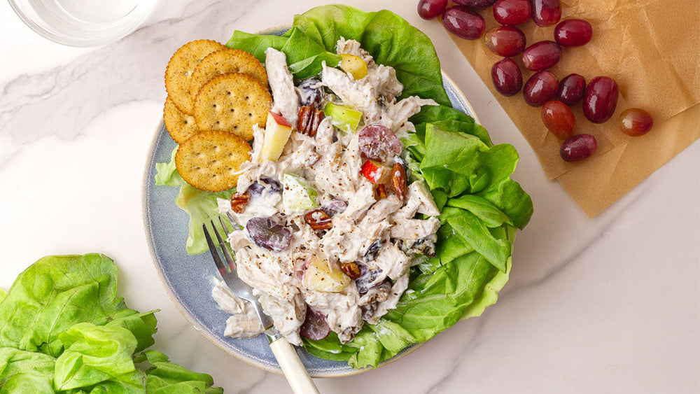 Fall GERD-Friendly Waldorf Salad with Turkey Recipe