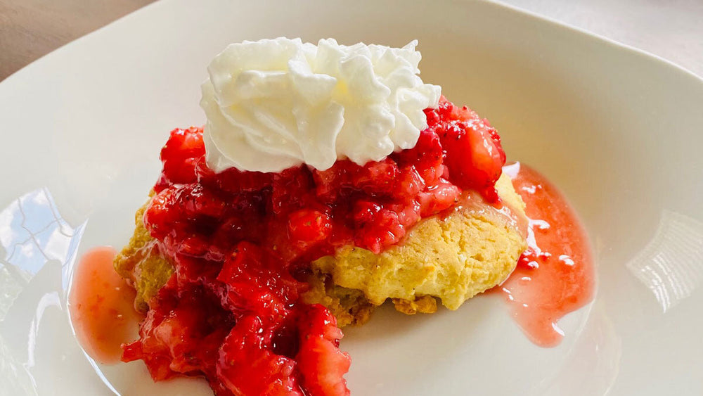 GERD- and IBS-Friendly Strawberry Shortcake with Gluten-Free Biscuits