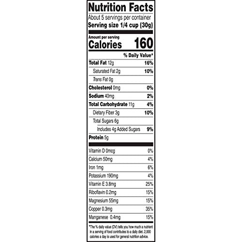 Fiber Mix Mixed Nuts (5.5 oz Bag, Pack of 8)