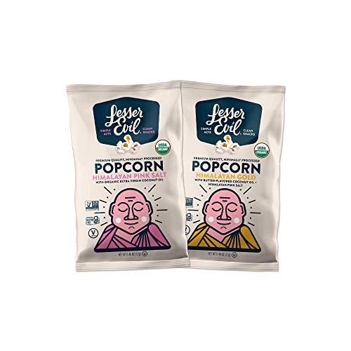 Organic Popcorn, Coconut Oil, (0.46oz, 24 Pack)