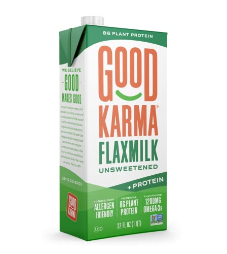 Unsweetened Flax Milk (32 oz, Pack of 6)