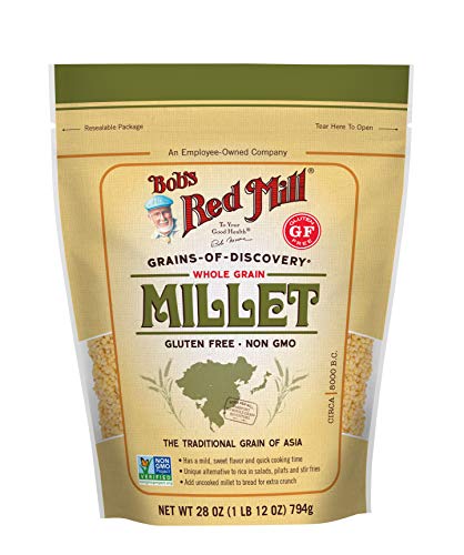 Whole Grain Millet (Pack of 4, 28 oz each)