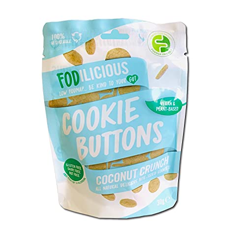 Low FODMAP Cookie Buttons Coconut Crunch (9 Packs)