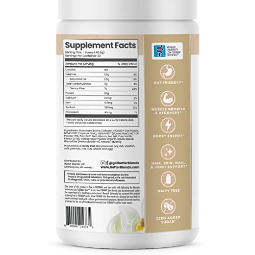 Vanilla Low FODMAP Oat and Collagen Powder (2 lbs)