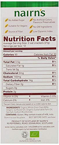 Organic Whole Grain Oat Crackers, 8.8 Ounce