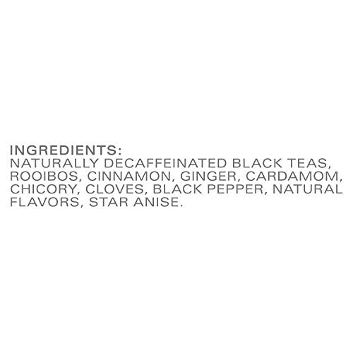Decaf Chai Caffeine Free Black Tea Bags (20 Count, Pack of 6)
