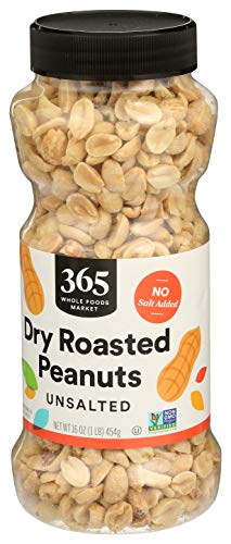 Peanuts, Dry Roasted & Unsalted (16oz. Jar)