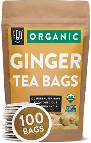 Organic Ginger Tea Bags (100 Tea Bags)