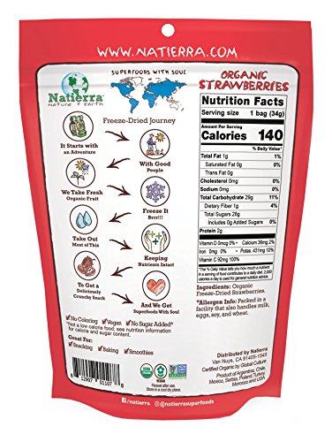 Organic Freeze-Dried Strawberries (1.2 oz)