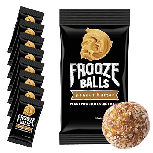 Plant Protein Powered Fruit & Nut Energy Balls, Peanut Butter (Pack of 8)