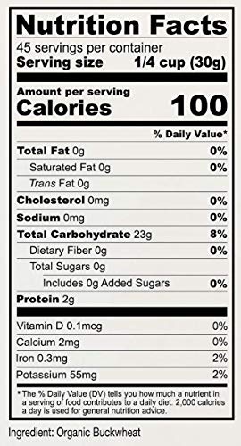 Gluten-Free Organic Buckwheat Flour (3 lb)