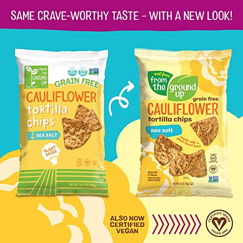 Cauliflower Salted Tortilla Chips (6 ct., 4.5 Oz Bags)