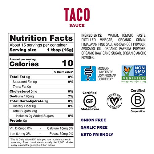 Low FODMAP Vegan Taco Sauce Marinade