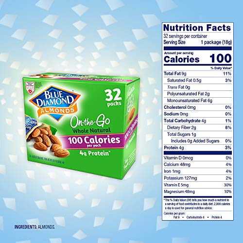 Whole Almond Snack Bags (32 count)