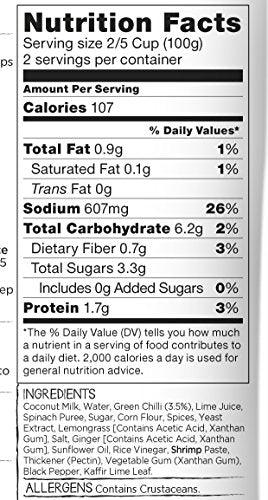 Low FODMAP Green Curry Simmer Sauce (7 oz)