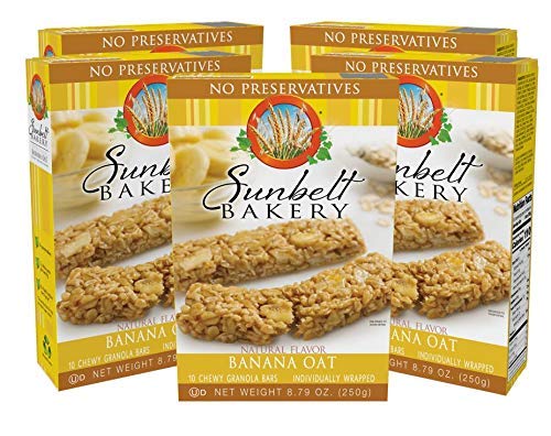 Banana Oat Chewy Granola Bars (5 Boxes; 50 Bars)