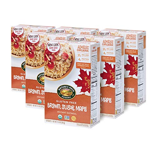 Brown Sugar Maple Instant Oatmeal, (6 Boxes, 48 Packets)
