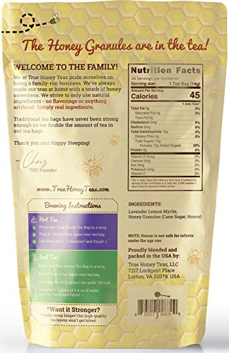 Lavender Lemonade Tea With Honey Granules (24 Count)