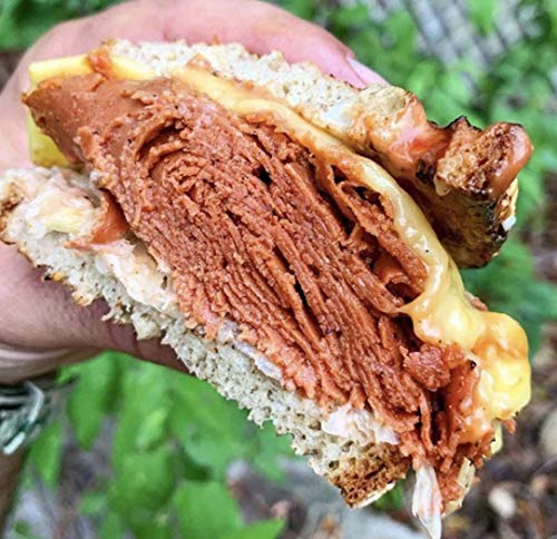Unreal Corned Beef, Thin-sliced, Plant-based Corned Beef, 100% Vegan (1 Pound)