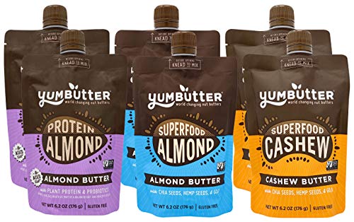 Almond Butter, Cashew Butter, and Protein Almond Butter (Pack of 6)