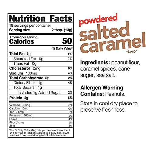 Salted Caramel Peanut Butter Powder (9 oz Jar)