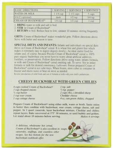 Cream of Buckwheat Gluten Free Hot Cereal (13 oz.; Pack of 3)