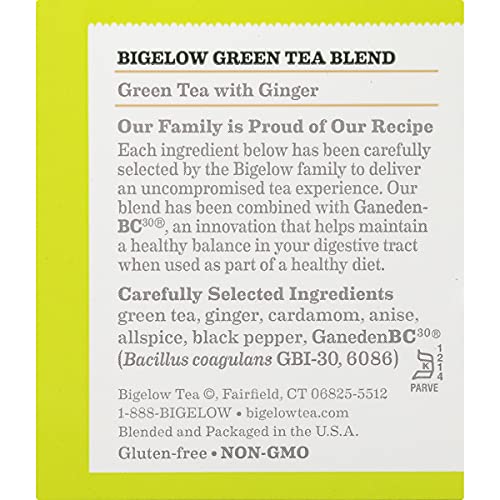 Green Tea with Ginger and Probiotics (18 ct; Pack of 6)