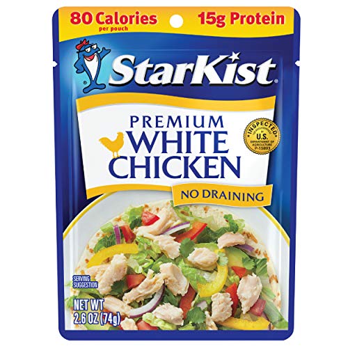 Premium White Chicken (2.6 oz Pouch, Pack of 12)