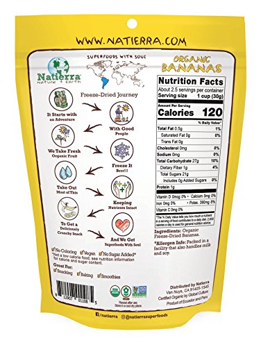 Organic Freeze-Dried Bananas (2.5 oz)