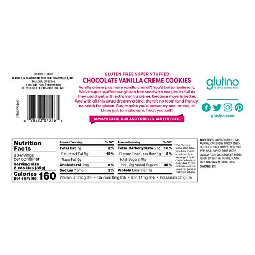 Gluten Free Chocolate Vanilla Creme Cookies (10.5oz)