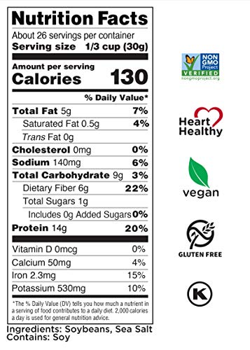 Gluten-Free Sea Salt Dry Roasted Edamame (27 oz)