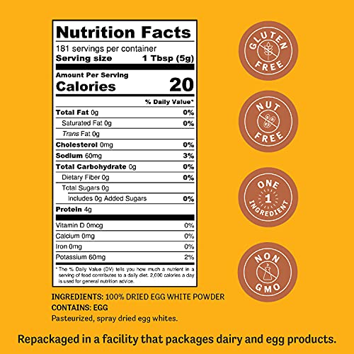 Dried Egg White Protein Powder (2 lb)