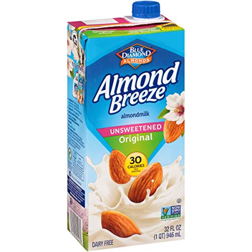 Unsweetened Original Almond Milk (Pack of 12, 32 oz each)