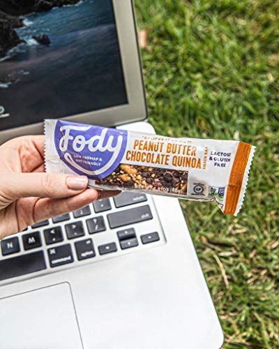 Low FODMAP Certified Peanut Butter Chocolate Quinoa Protein Nut Bars (12 count)
