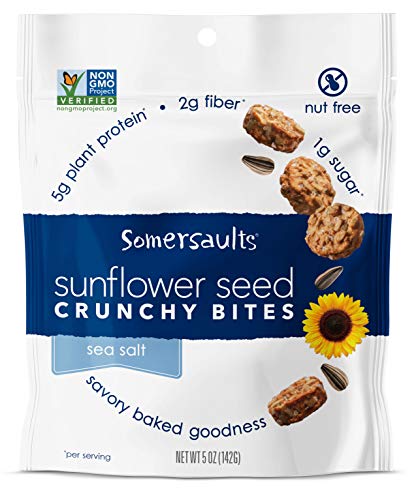 Somersaults Sunflower Seed Bites (5oz, Pack of 6)
