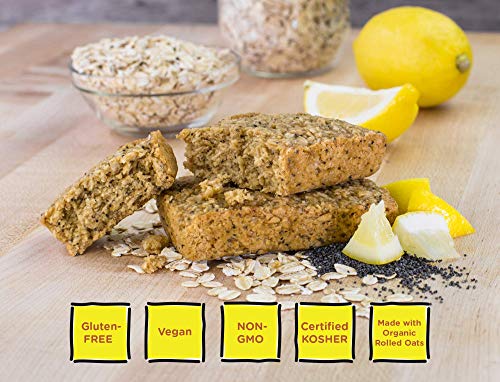 Gluten-Free Lemon Poppyseed Oat Bars (12 pack)