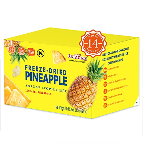 Freeze-Dried Pineapple Chips (0.52 oz, 14 Pack)